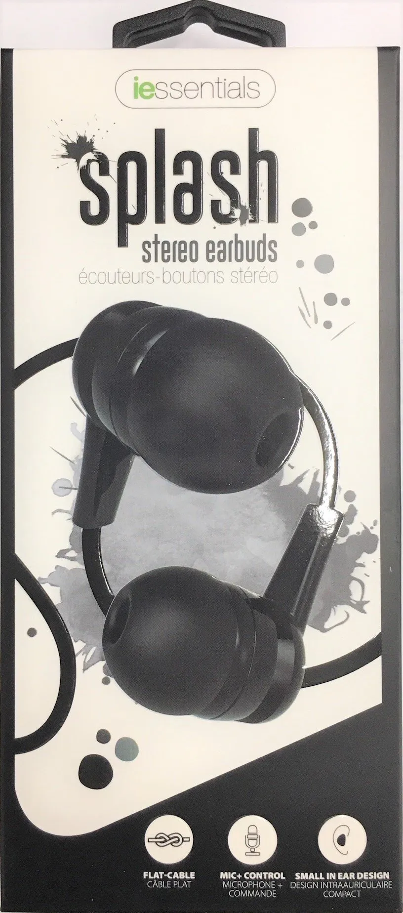 Splash 3.5 Stereo Earbud Black