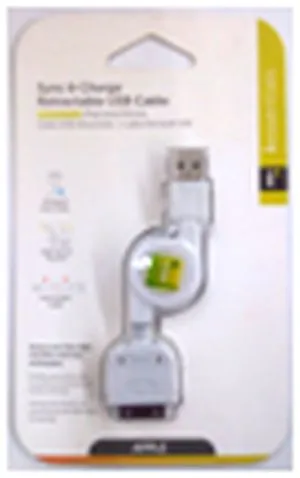 Retractable USB Cable for Ipod and Iphone 4
