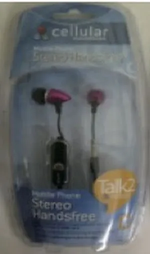 STEREO HANDSFREE EARBUD PINK