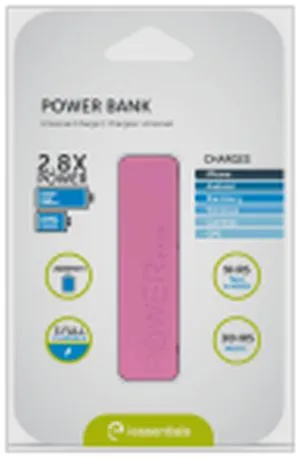 1600MAH Power Bank Universal Charger Pink