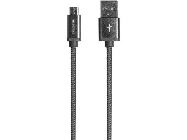 Micro Black-6ft Lighting Braided Cable